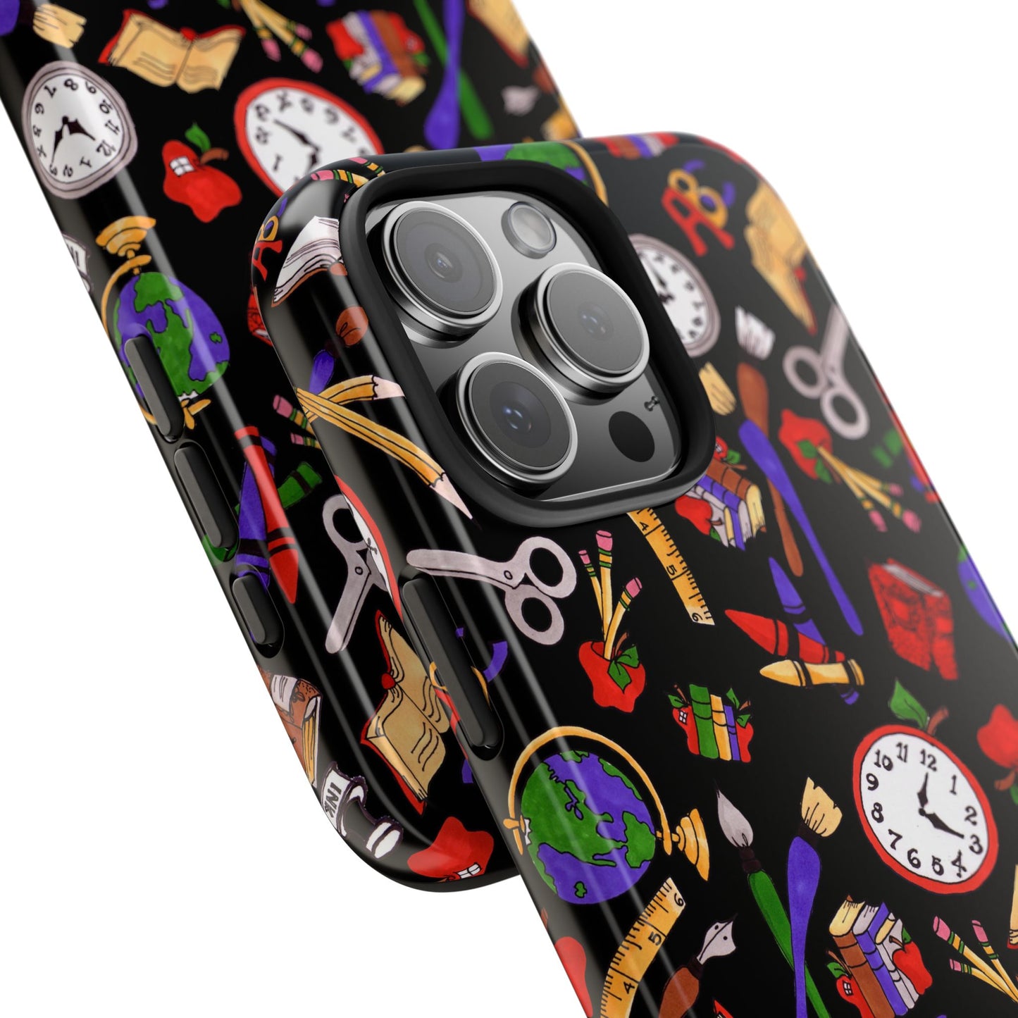 School Stuff Black Phone Case