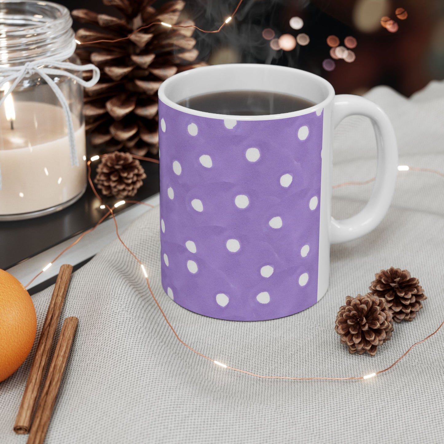 Curious Purple Dots Cup