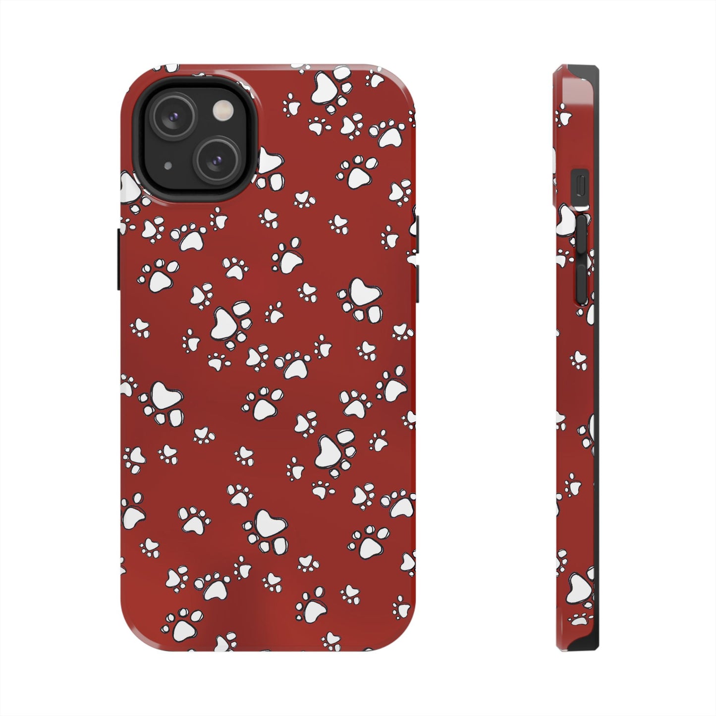 Paw Flakes Red Phone Case