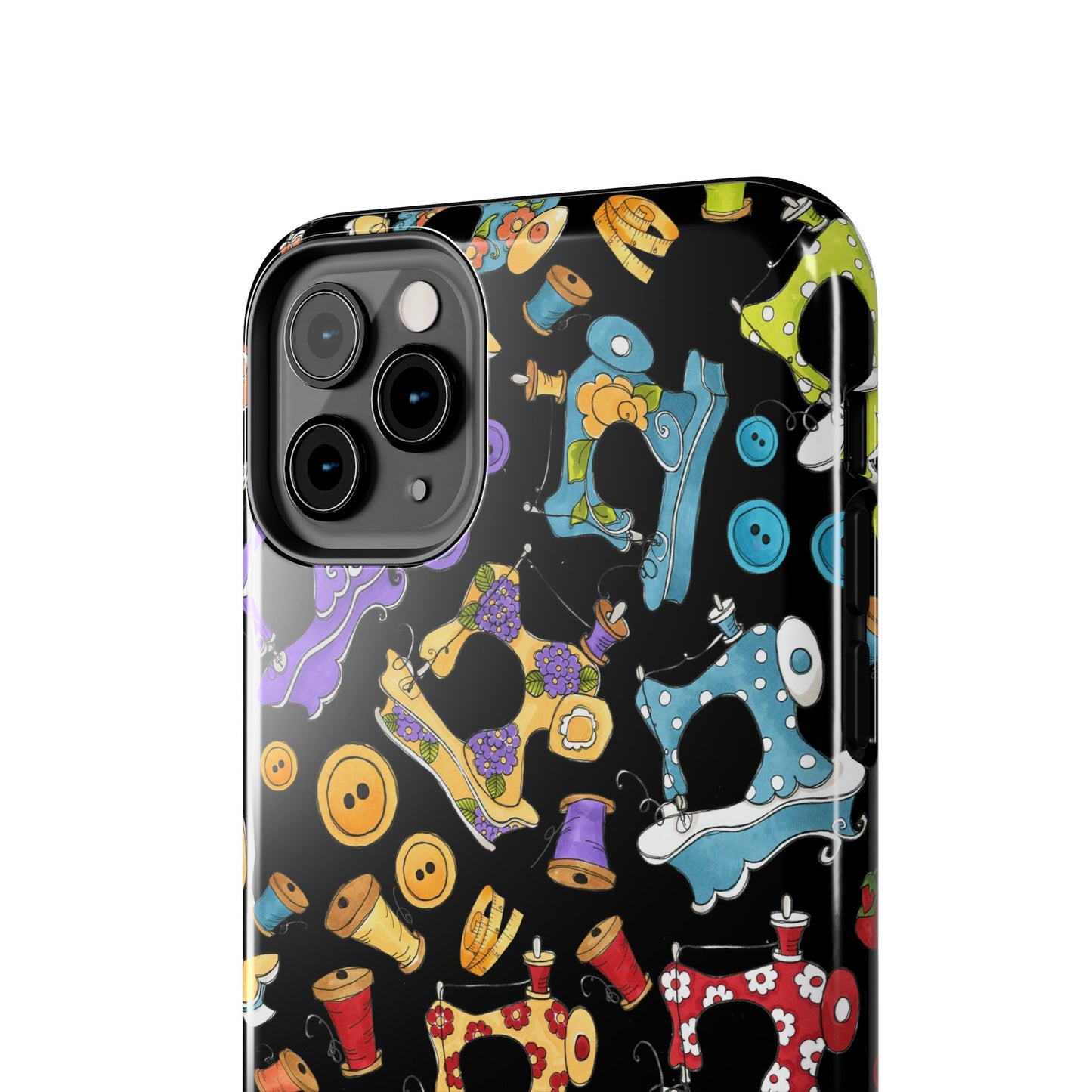 Sew Assorted Black Phone Case