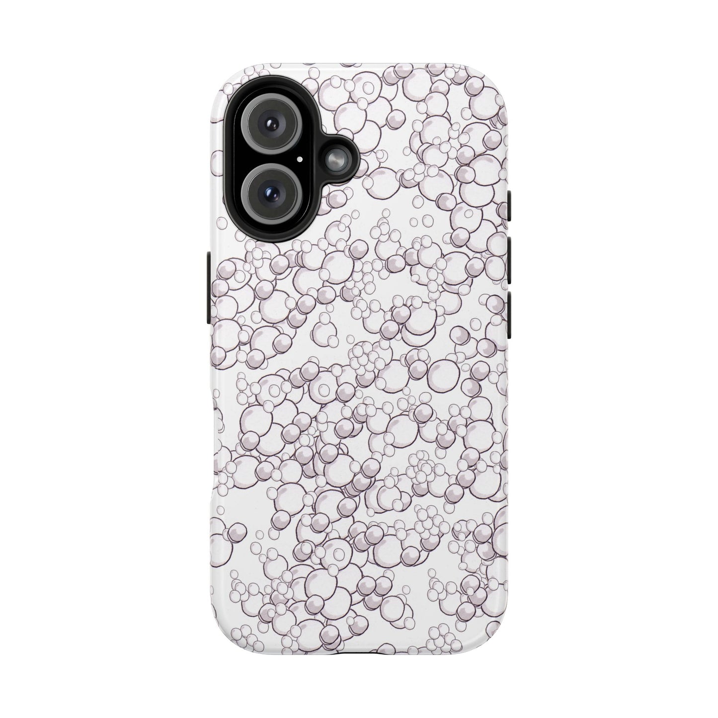 Bubble Dots White Phone Case