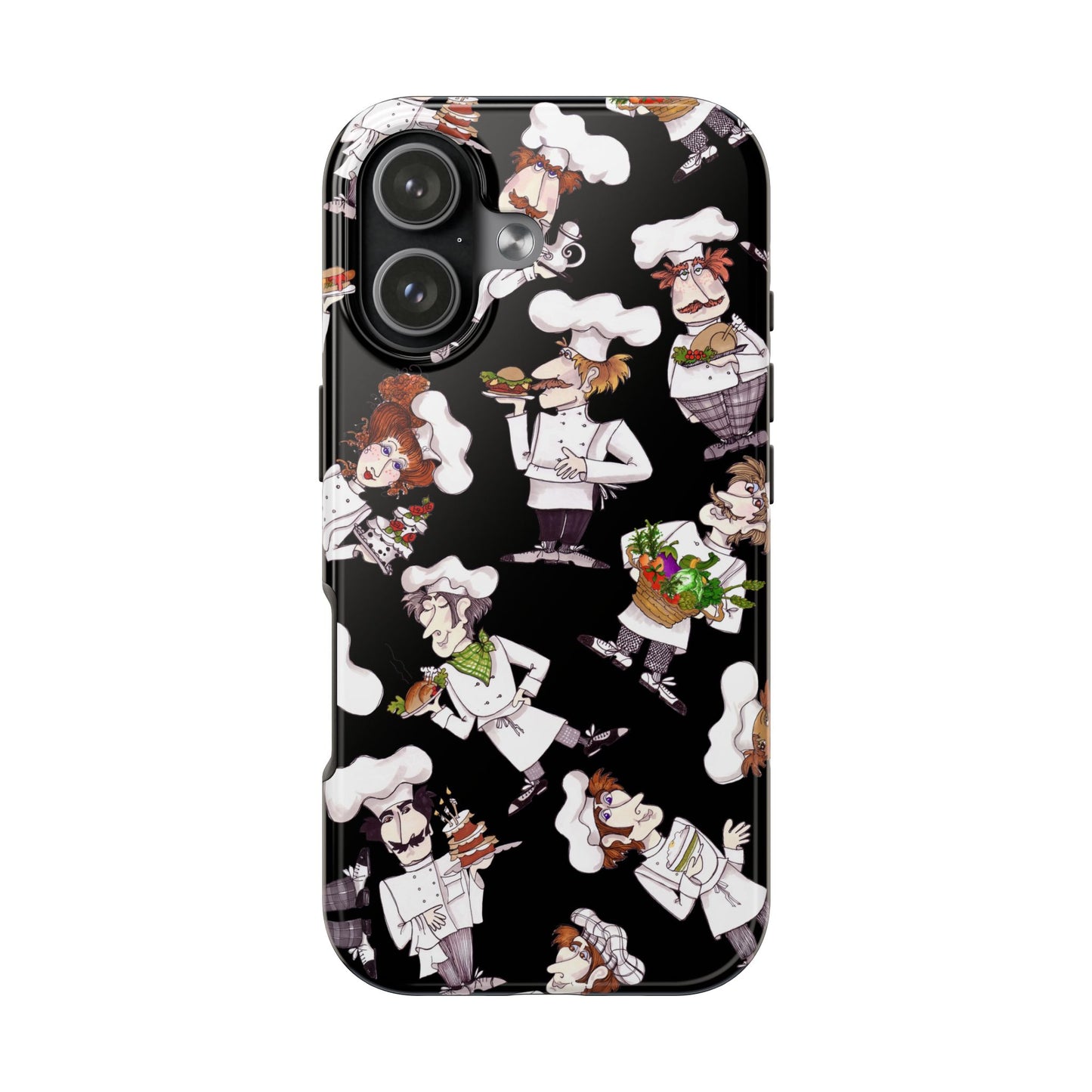 Tossed Chefs Black Phone Case