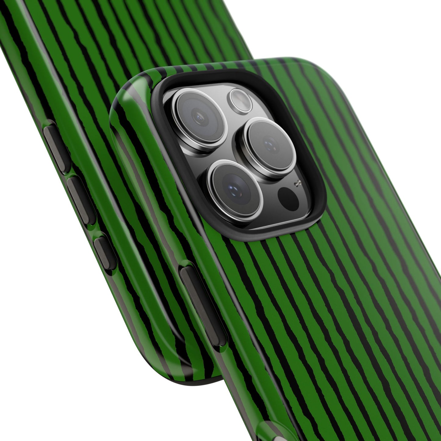 Sorta Stripe Green / Black Phone Case