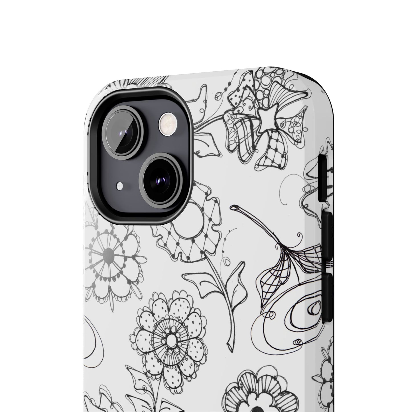 Paper Posies White Phone Case