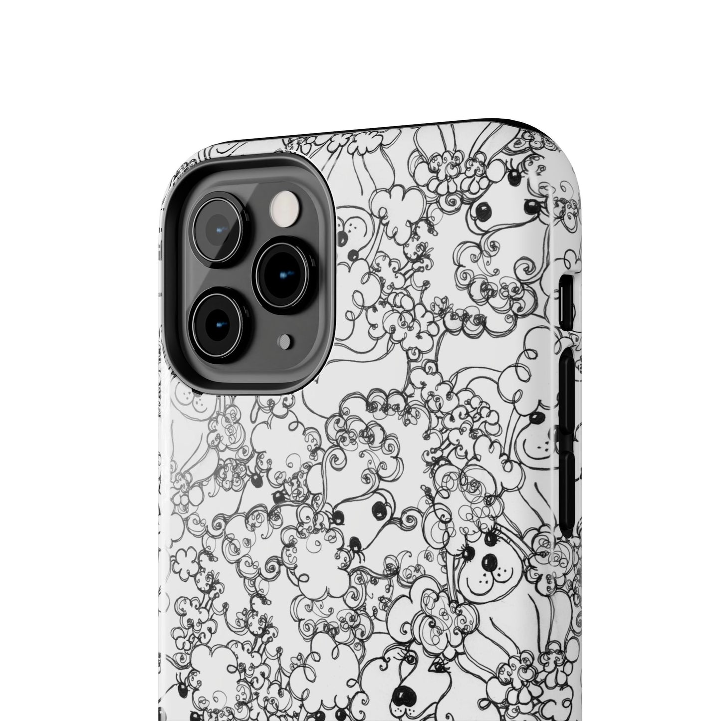 Poodle Party White Phone Case