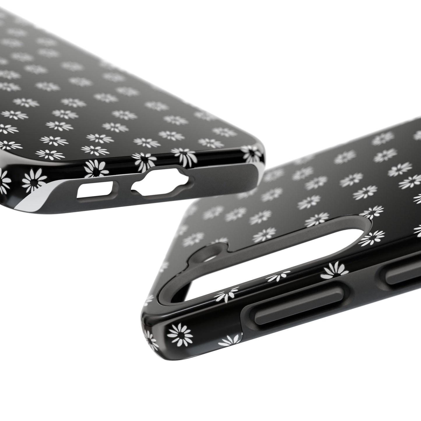 Daisy Dot Black / White Phone Case