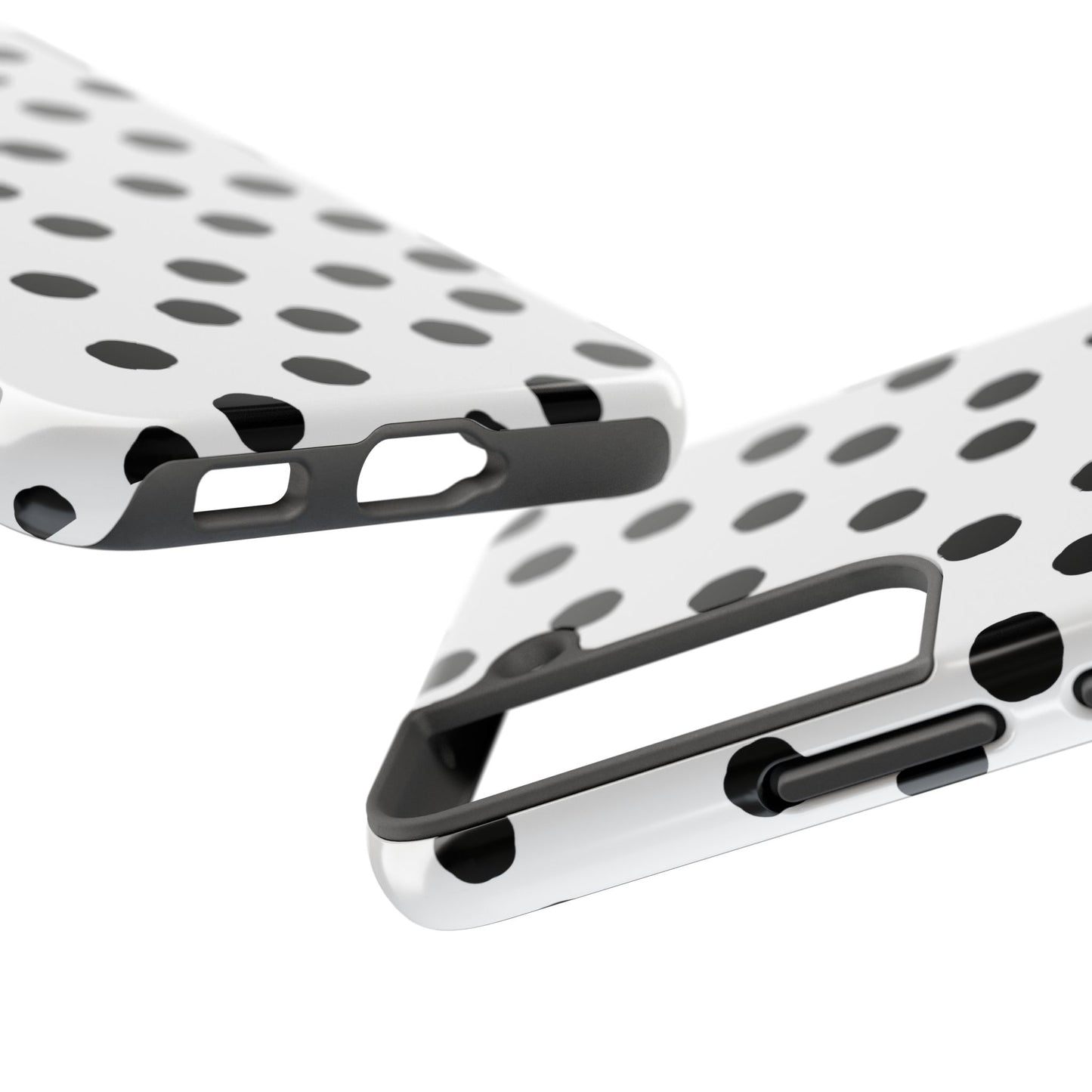Jumbo Dots White / Black Phone Case