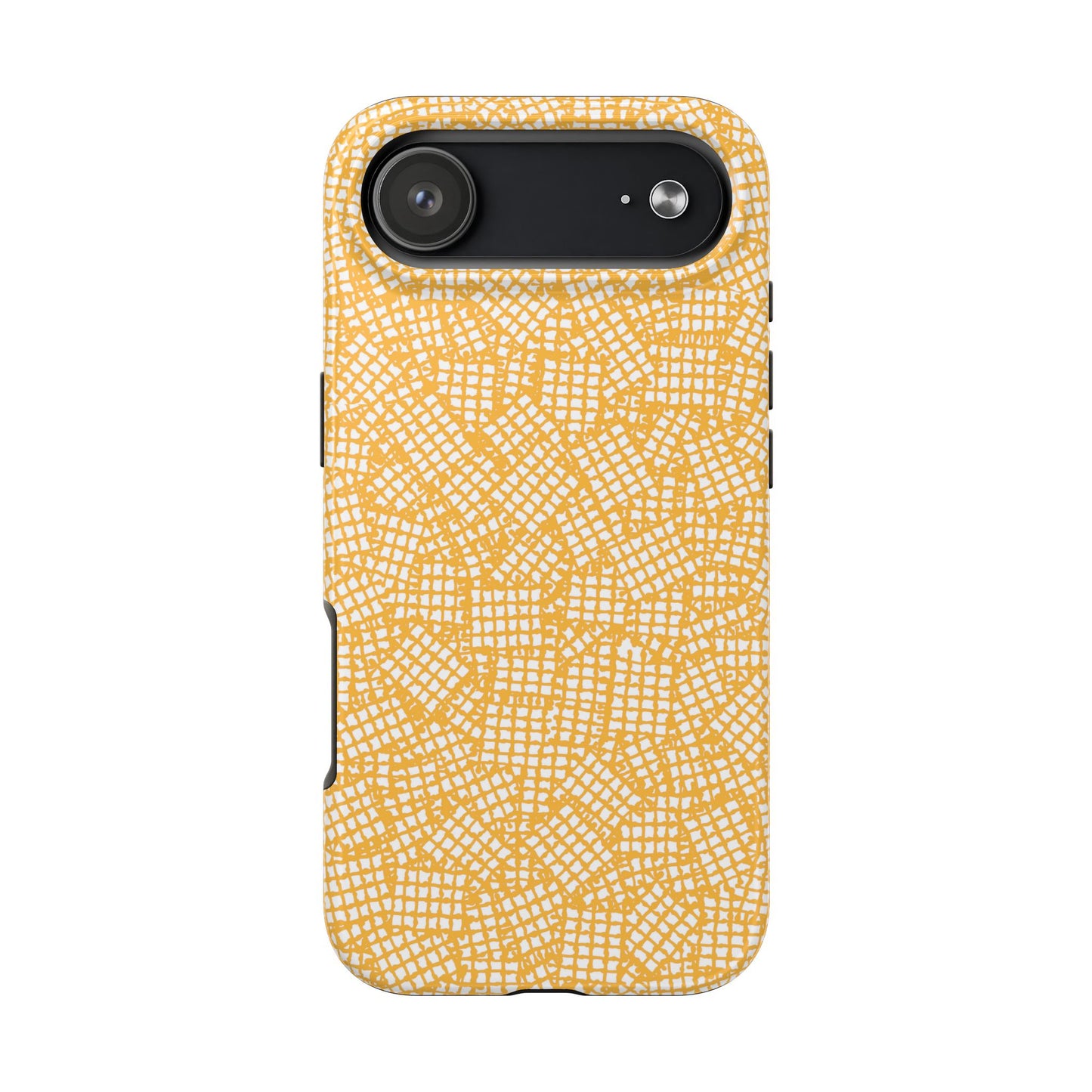 Check Patch Small Yellow Phone Case