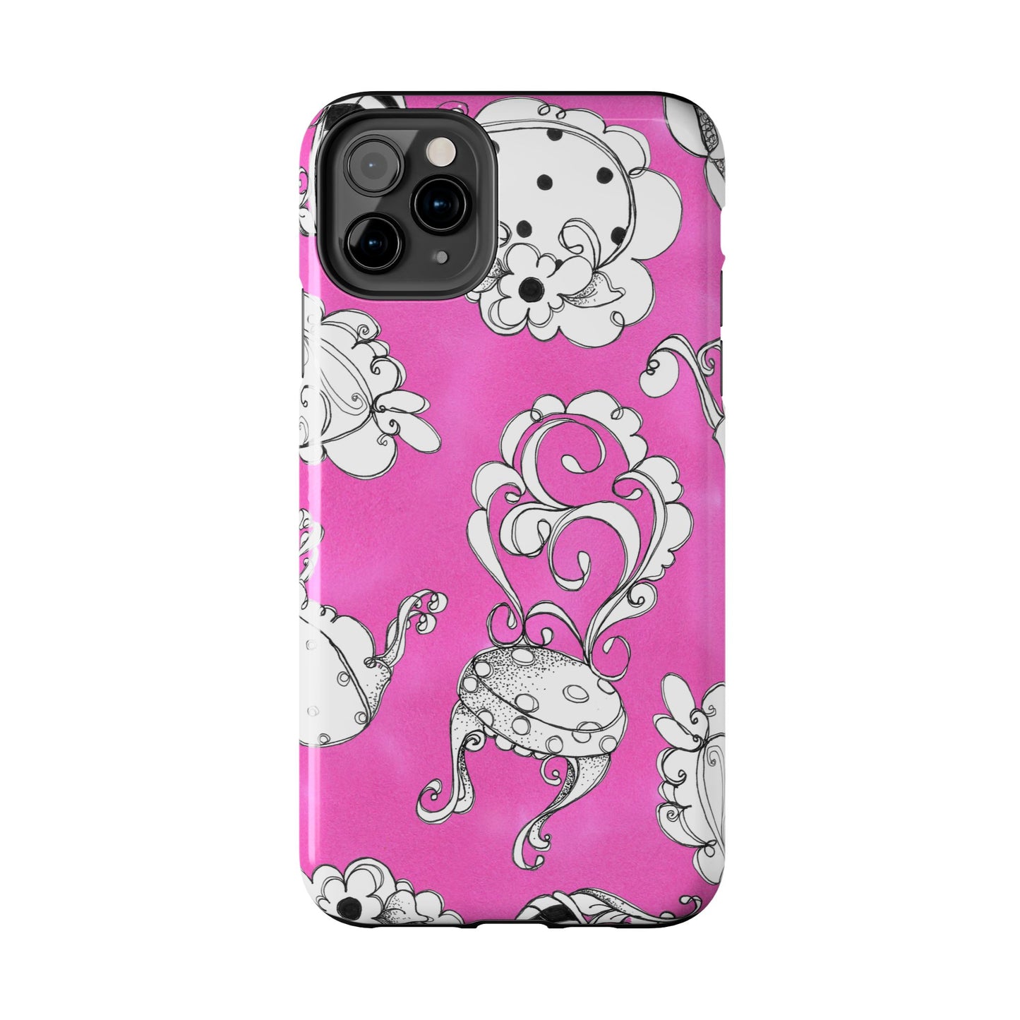 Bistro Chairs Pink Phone Case