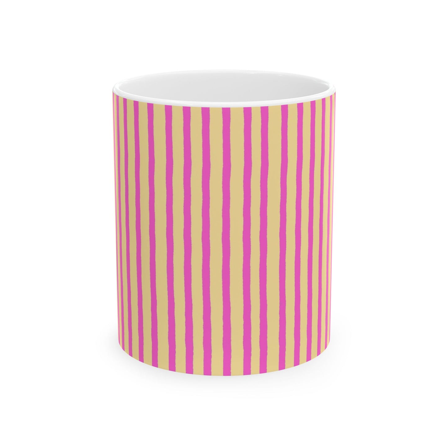 Stripe Yellow / Pink Cup