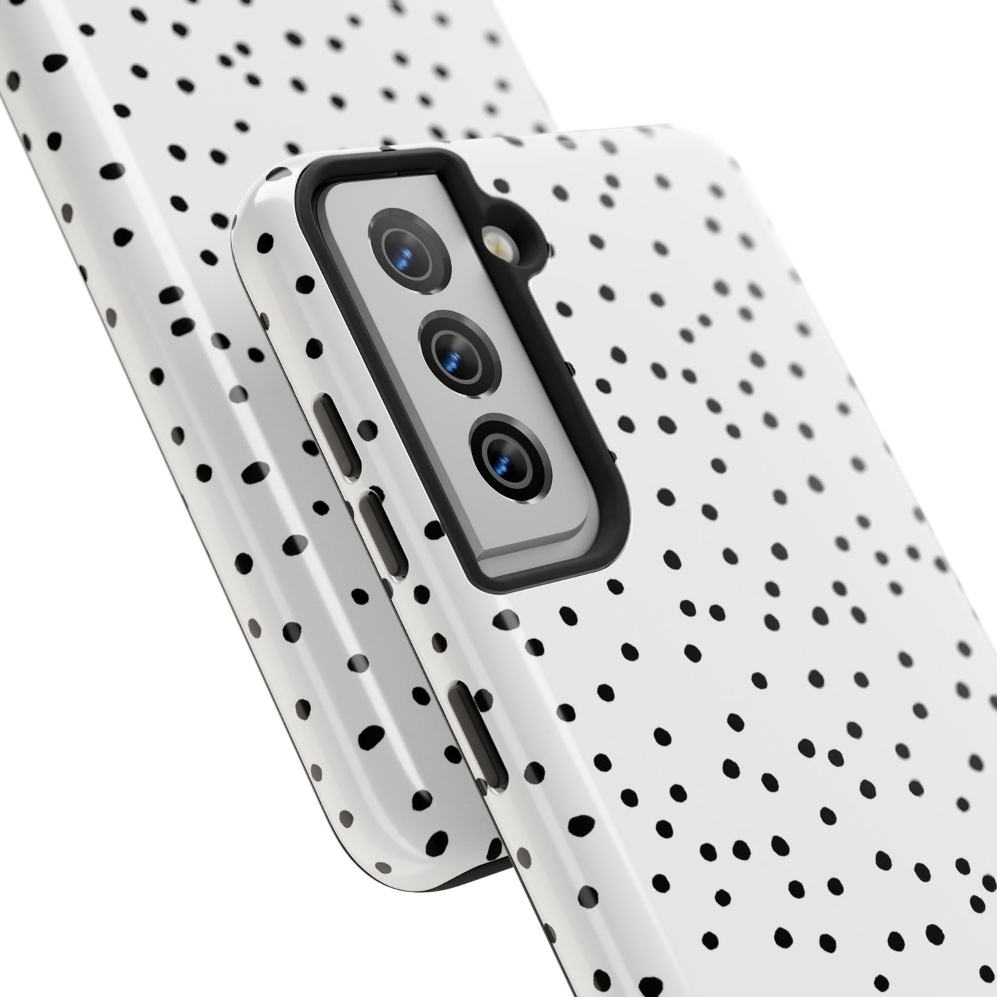 Dinky Dots White / Black Phone Case