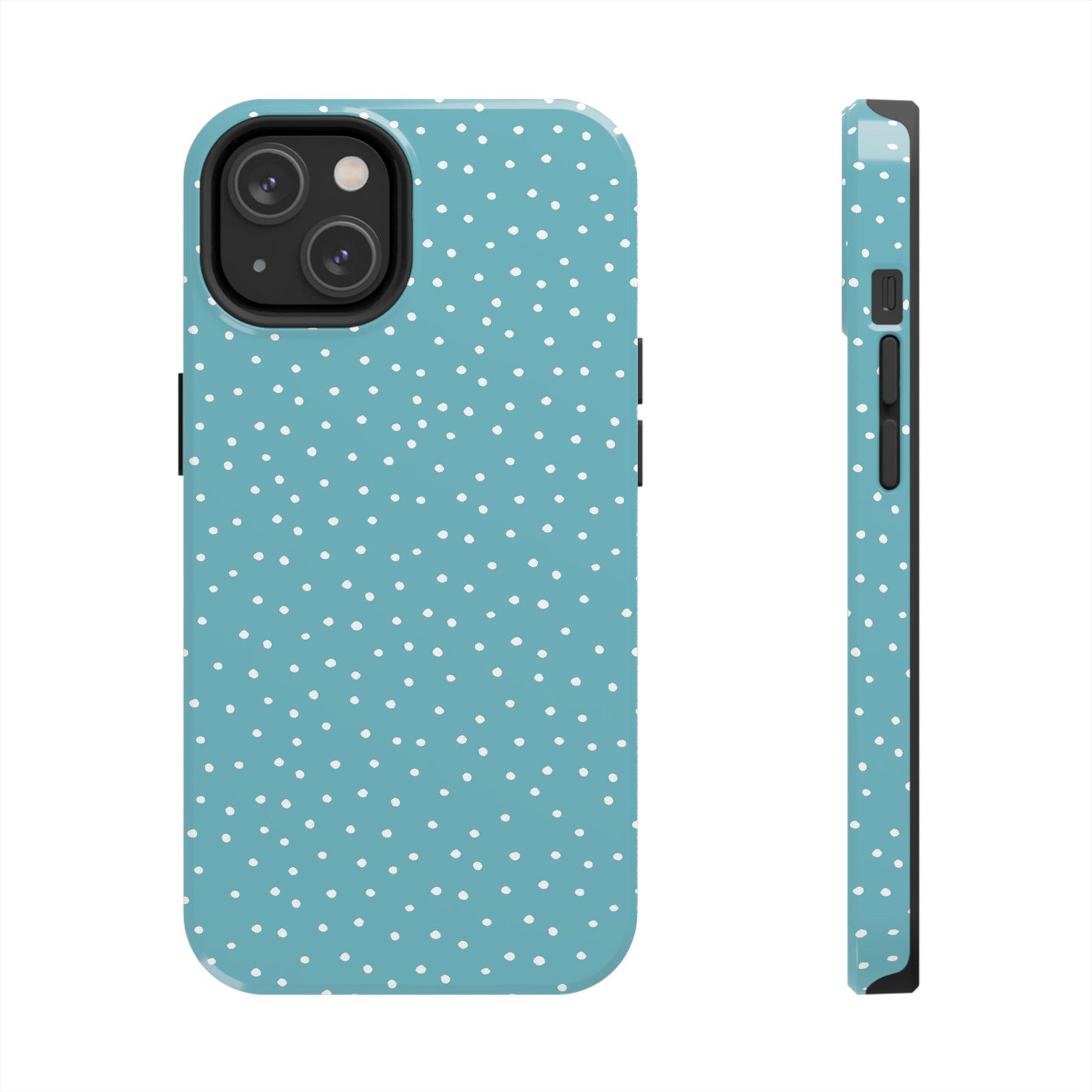 Dinky Dots Turquoise / White Phone Case