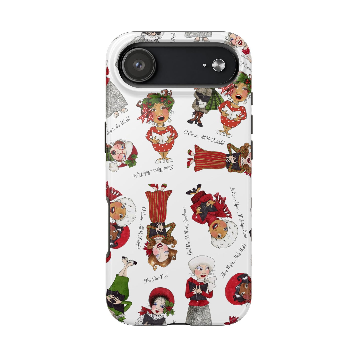 Tossed Carolers Phone Case