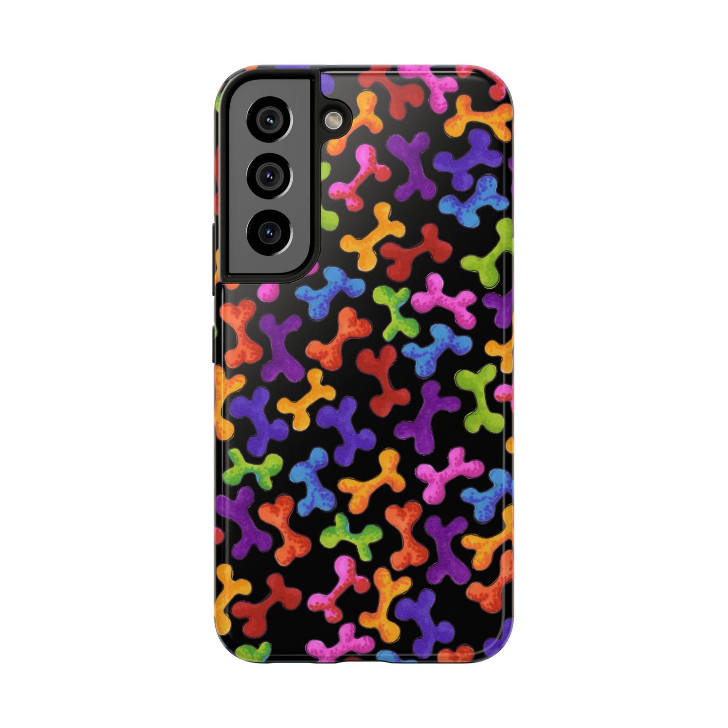 Fancy Bones Black / Multi Phone Case