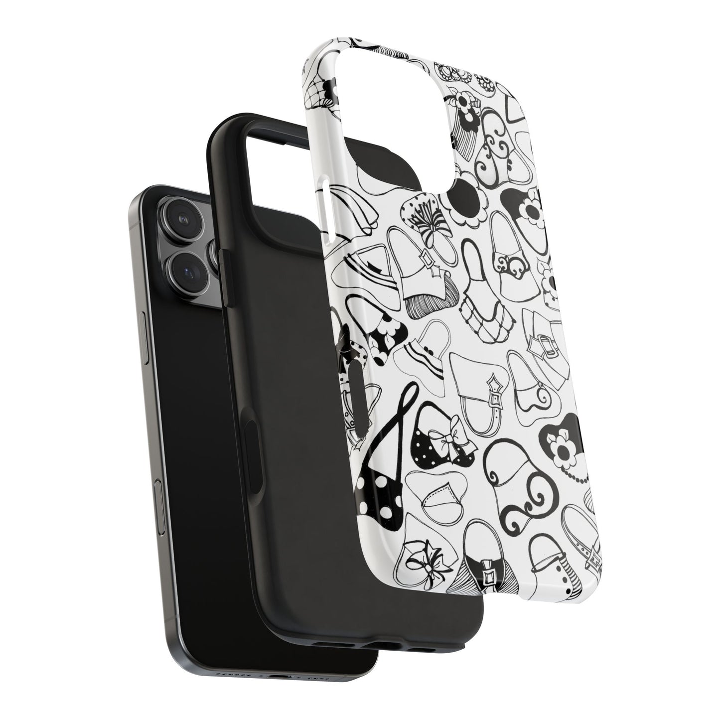 Handbags White / Black Phone Case