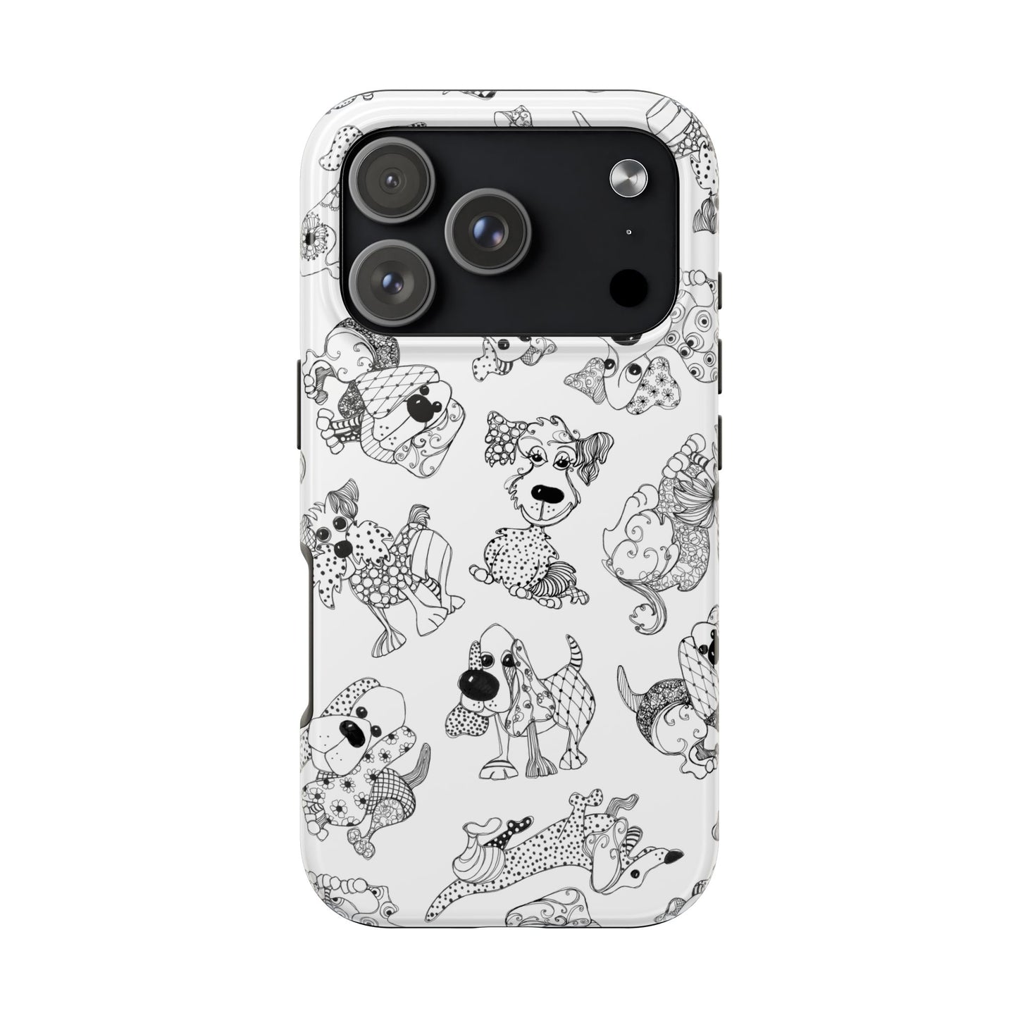 Doodle Dogs White Phone Case
