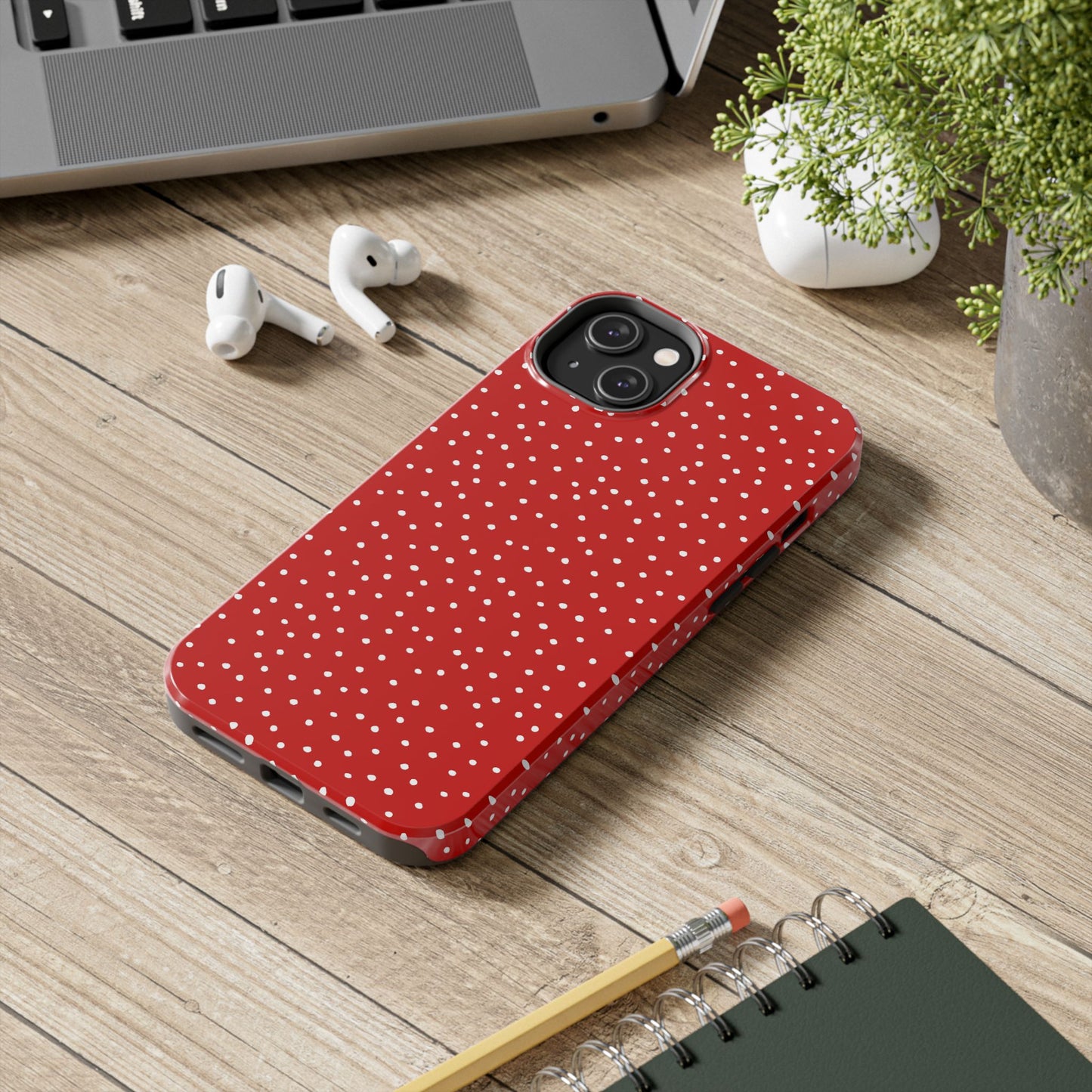Dinky Dots Red / White Phone Case