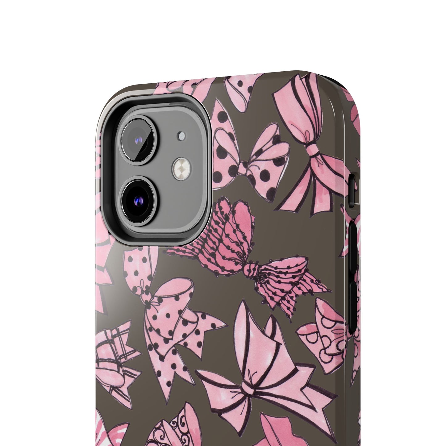 Blushing Bows Mocha Phone Case