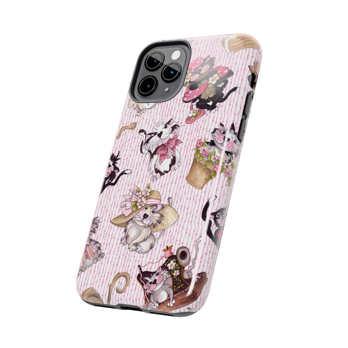 Fancy Cats Pink Phone Case