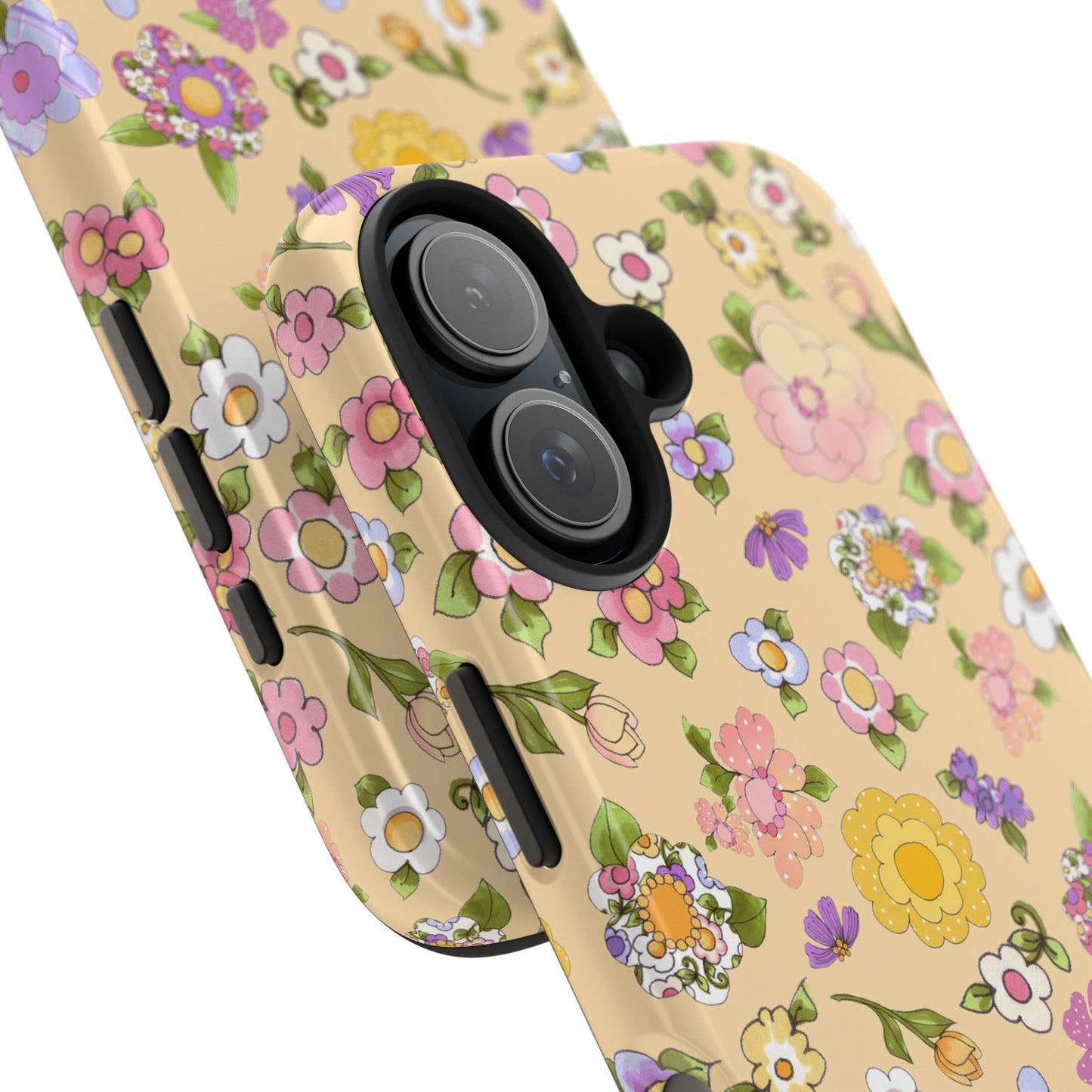 Flowery Yellow Phone Case