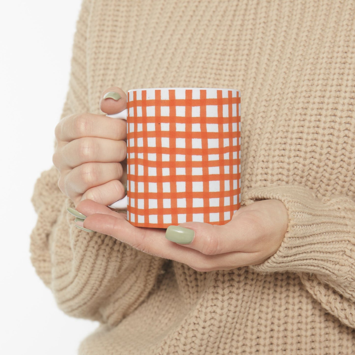 Chipper Check Orange Cup