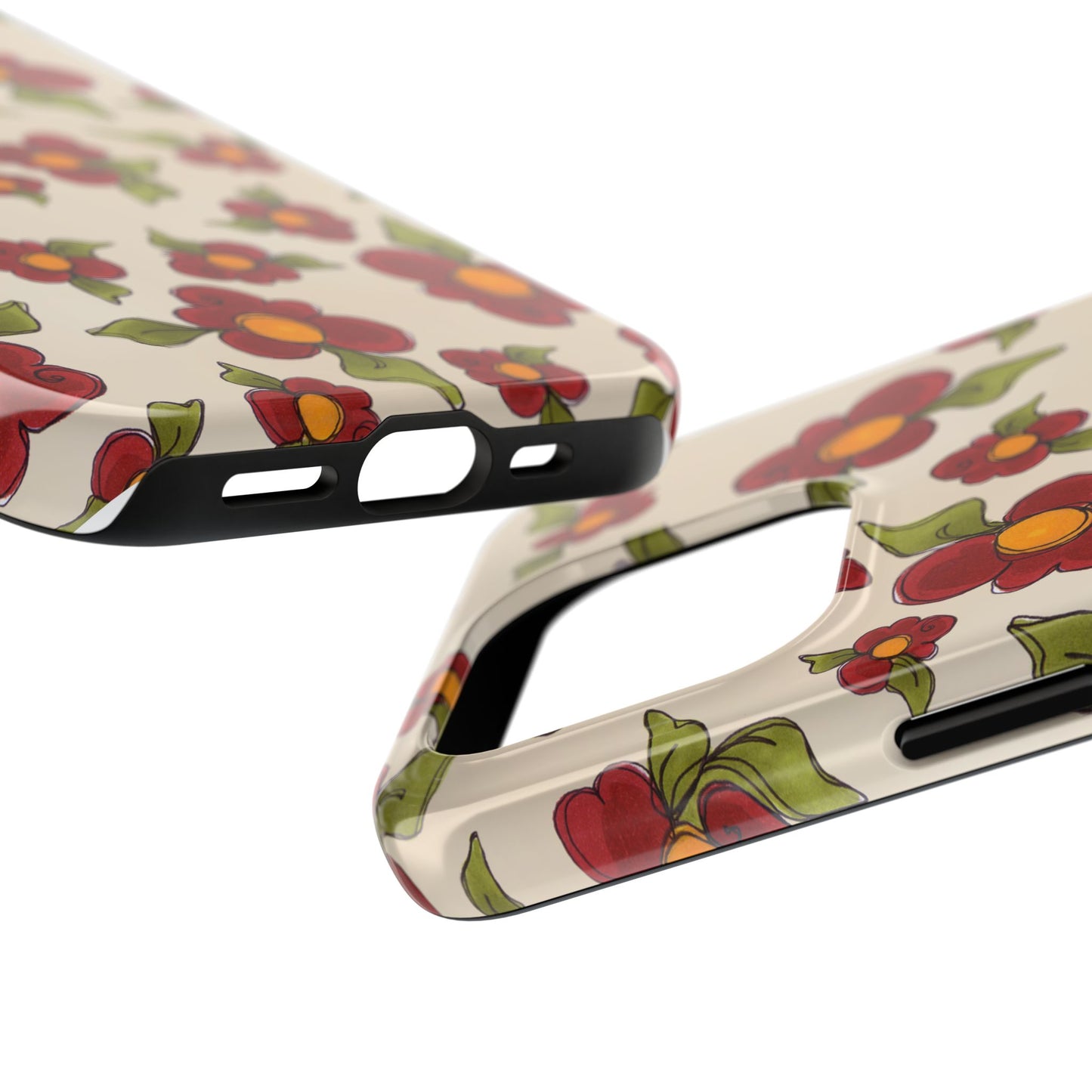Chili Pepper Daisies Phone Case
