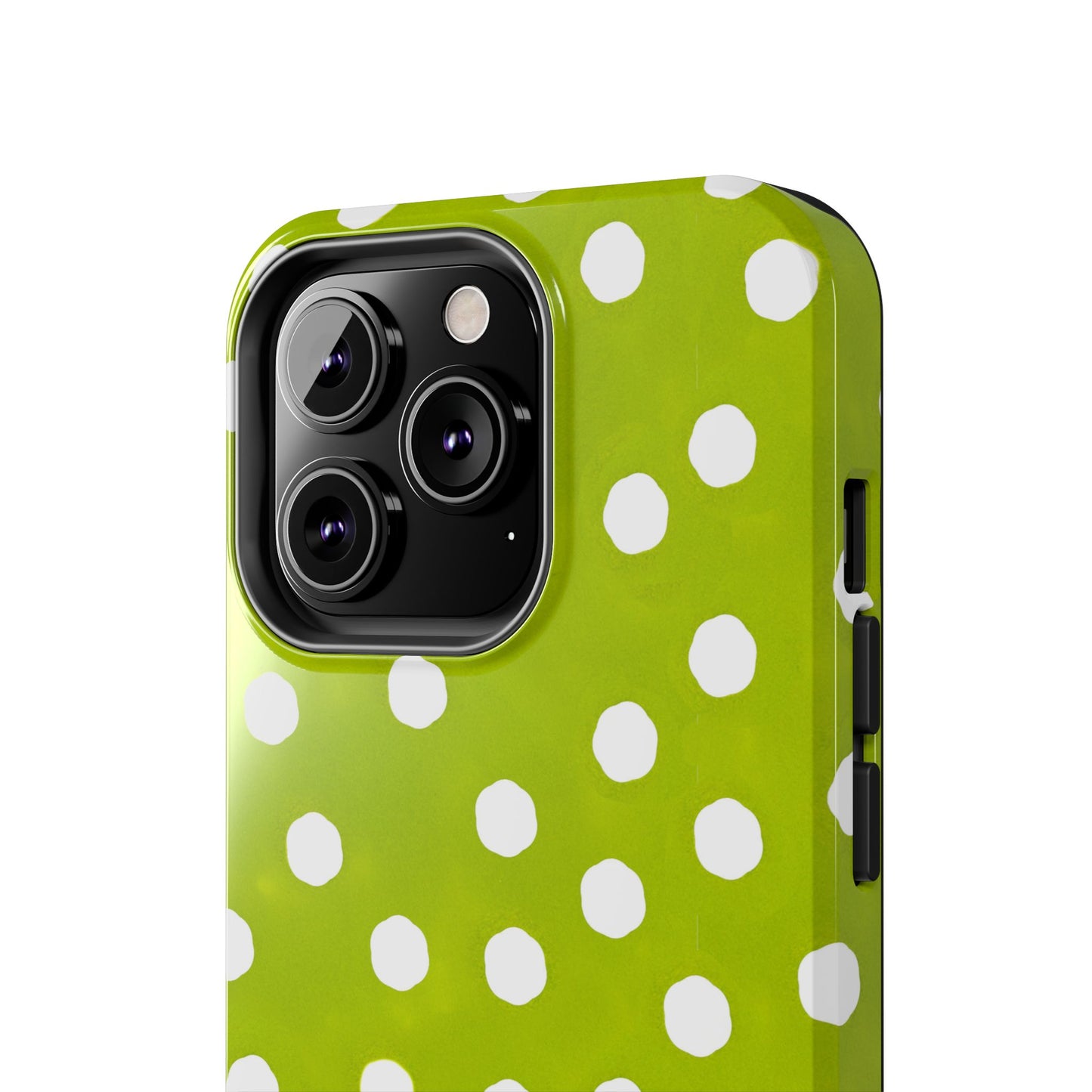 Jumbo Dots Green / White Phone Case