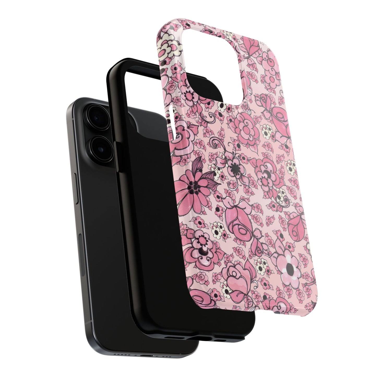 Profuse Posies Pink Phone Case