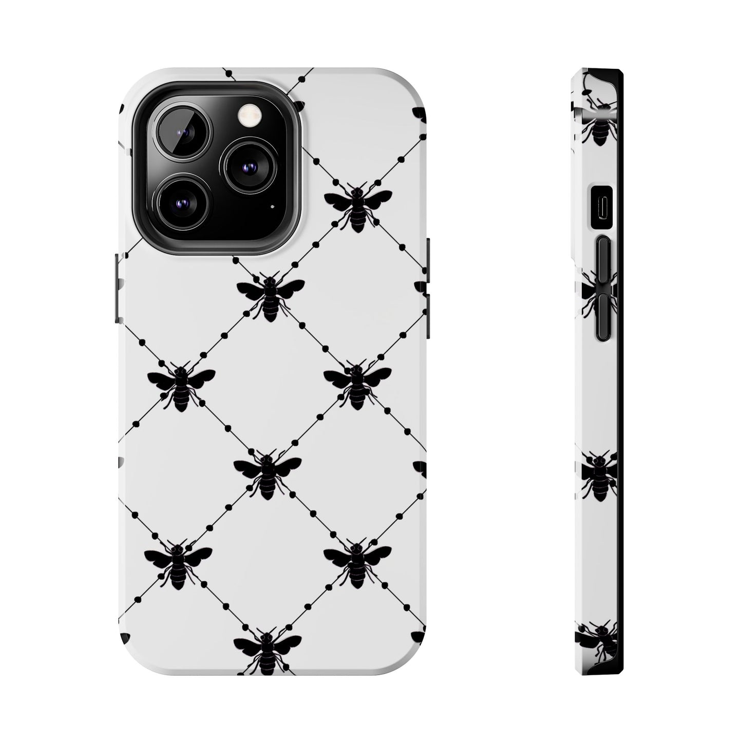 Beaded Bees White Phone Case