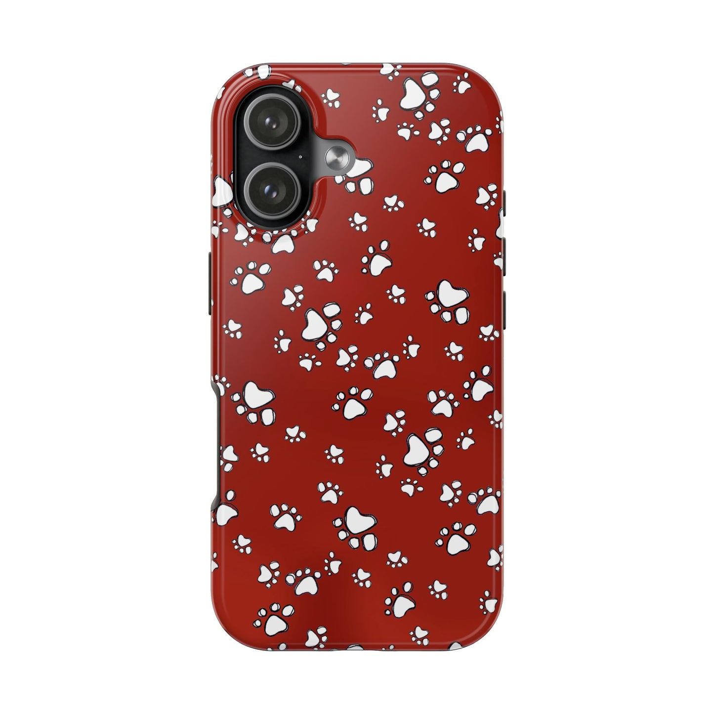 Paw Flakes Red Phone Case