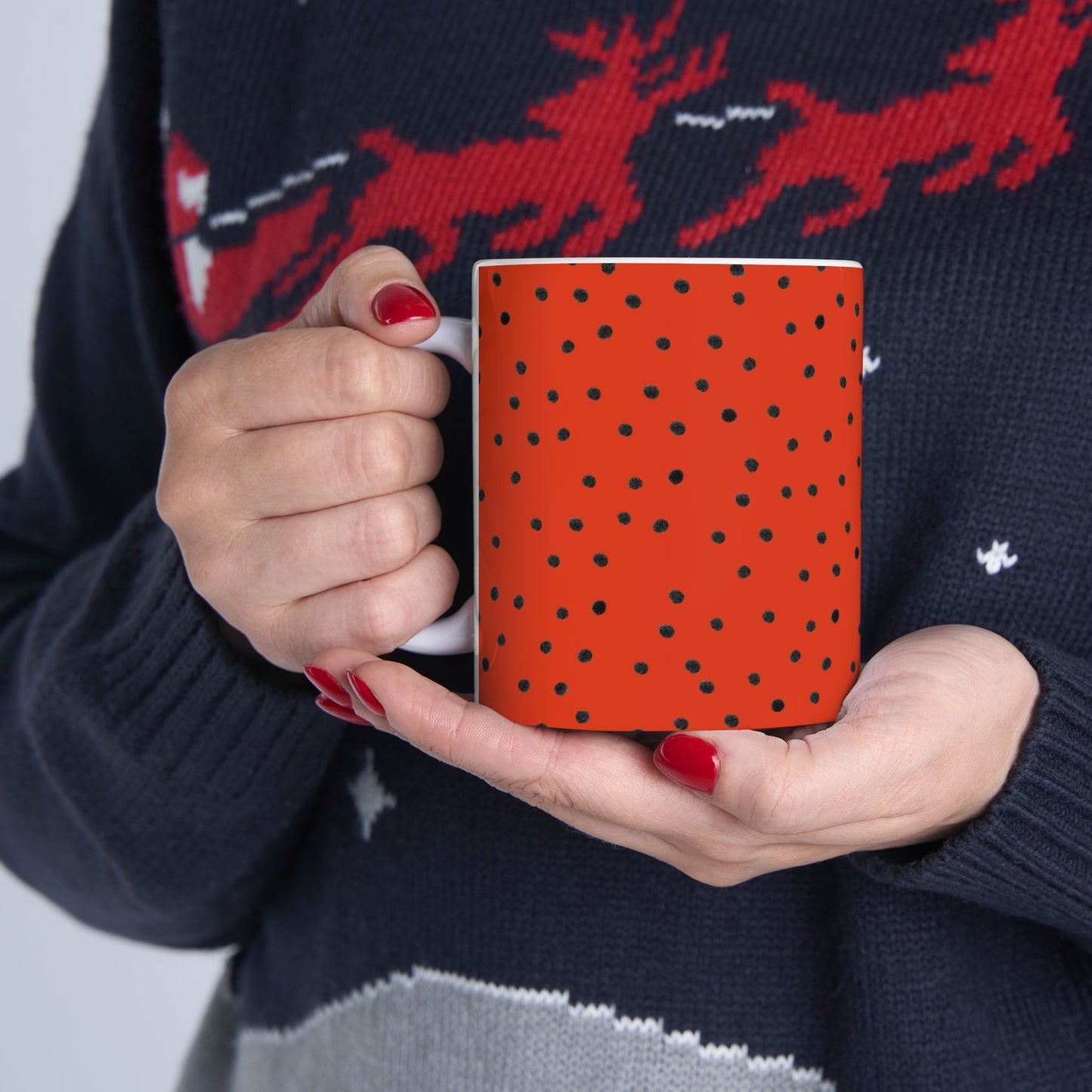 Dinky Dots Red / Black Cup