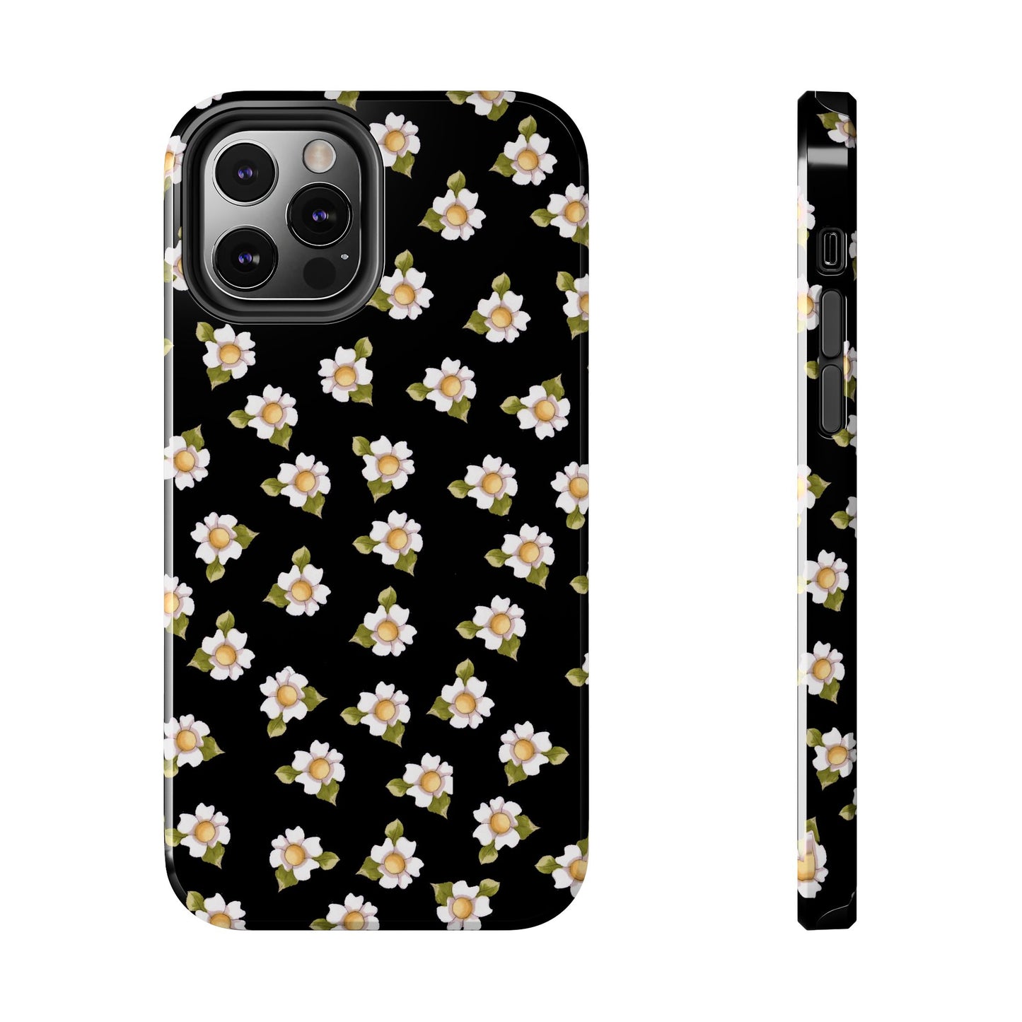 Daisies Black Phone Case