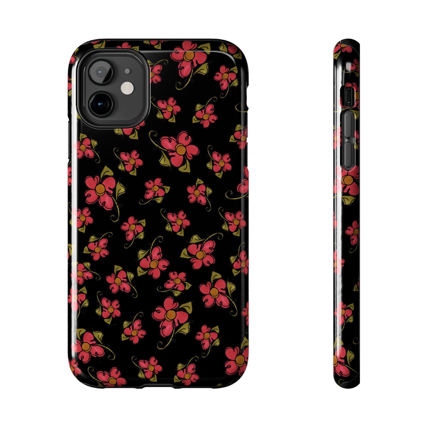 Daisy Caper Black Phone Case