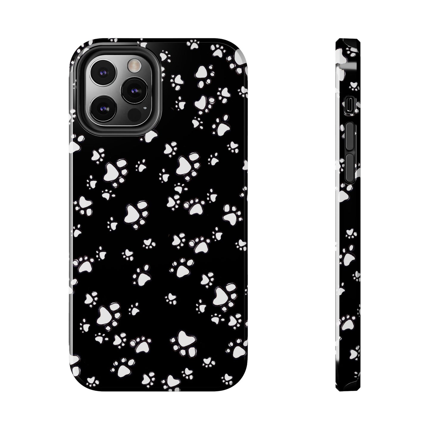 Paw Flakes Black Phone Case