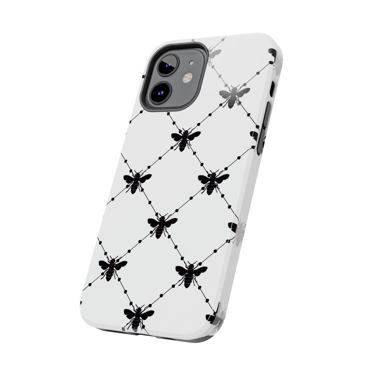 Beaded Bees White Phone Case
