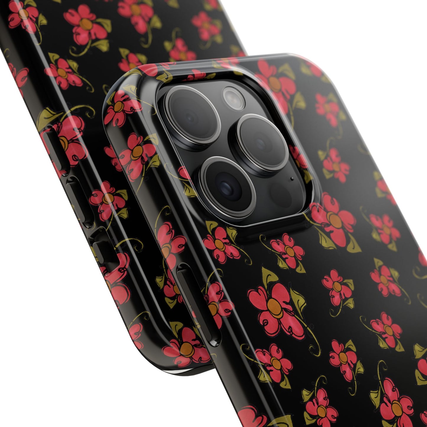 Daisy Caper Black Phone Case