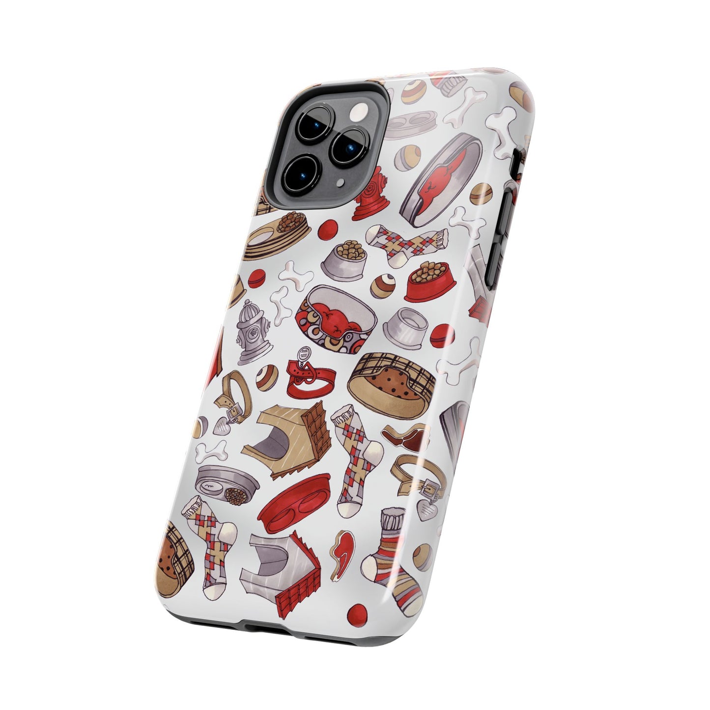 Doggie Stuff Gray Phone Case