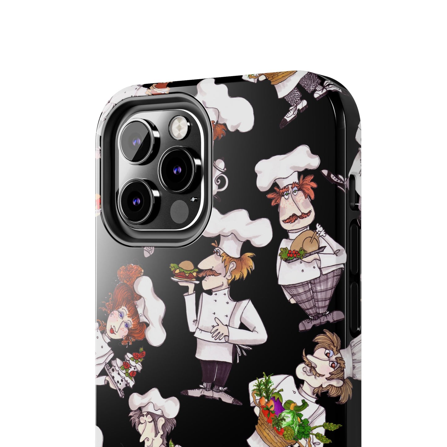 Tossed Chefs Black Phone Case