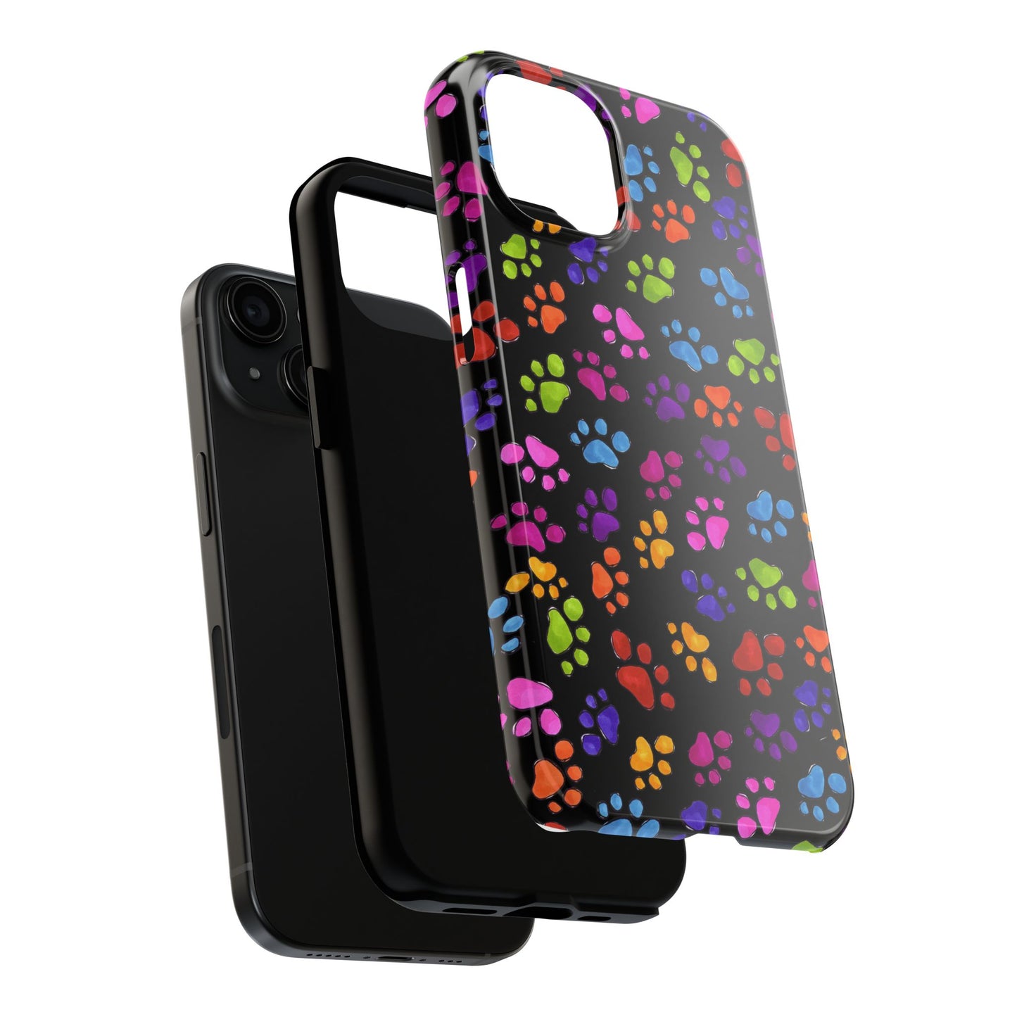 Fancy Paws Black Phone Case