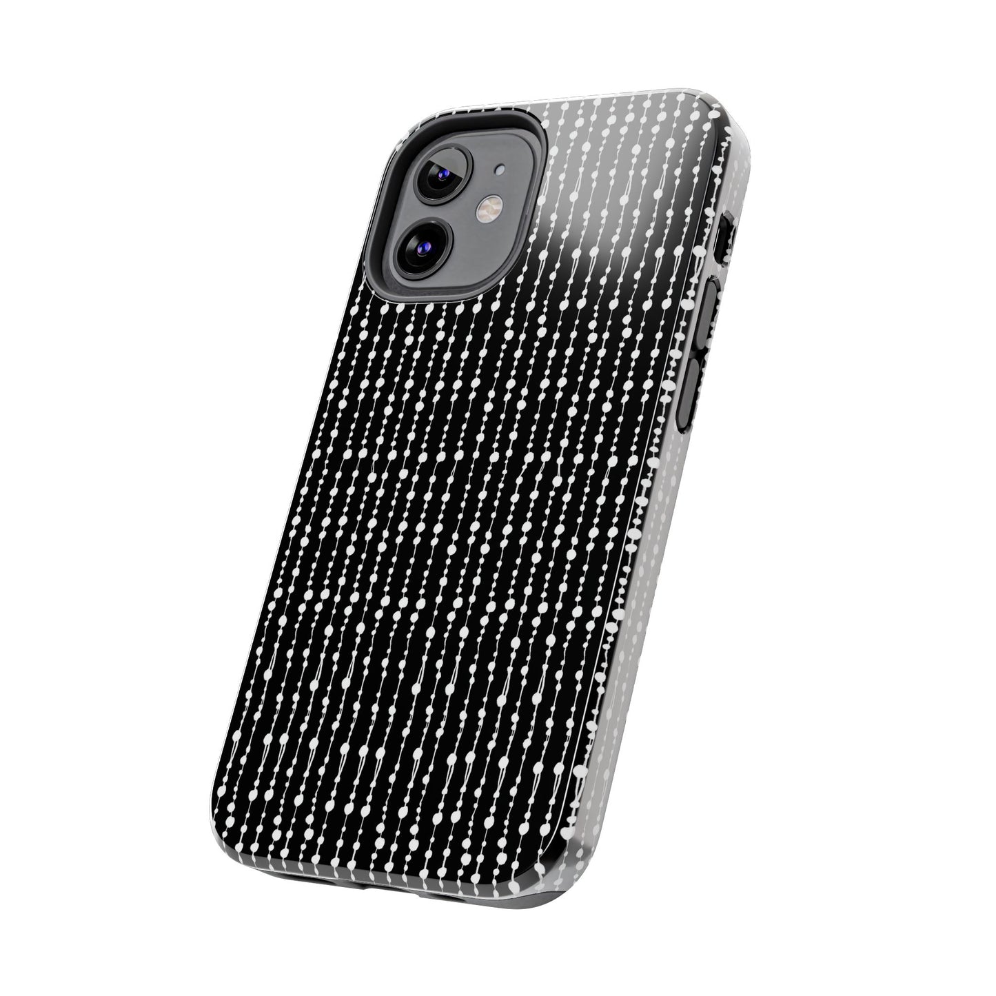 Beaded Curtain Black / White Phone Case