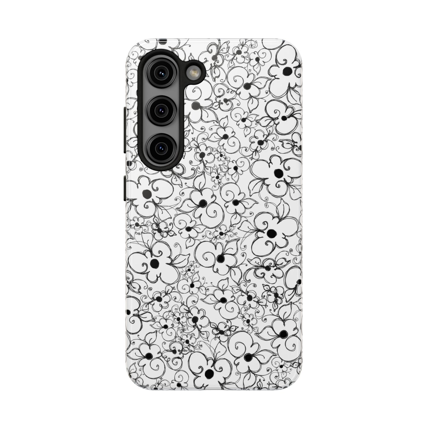 Dog Daisies White Phone Case