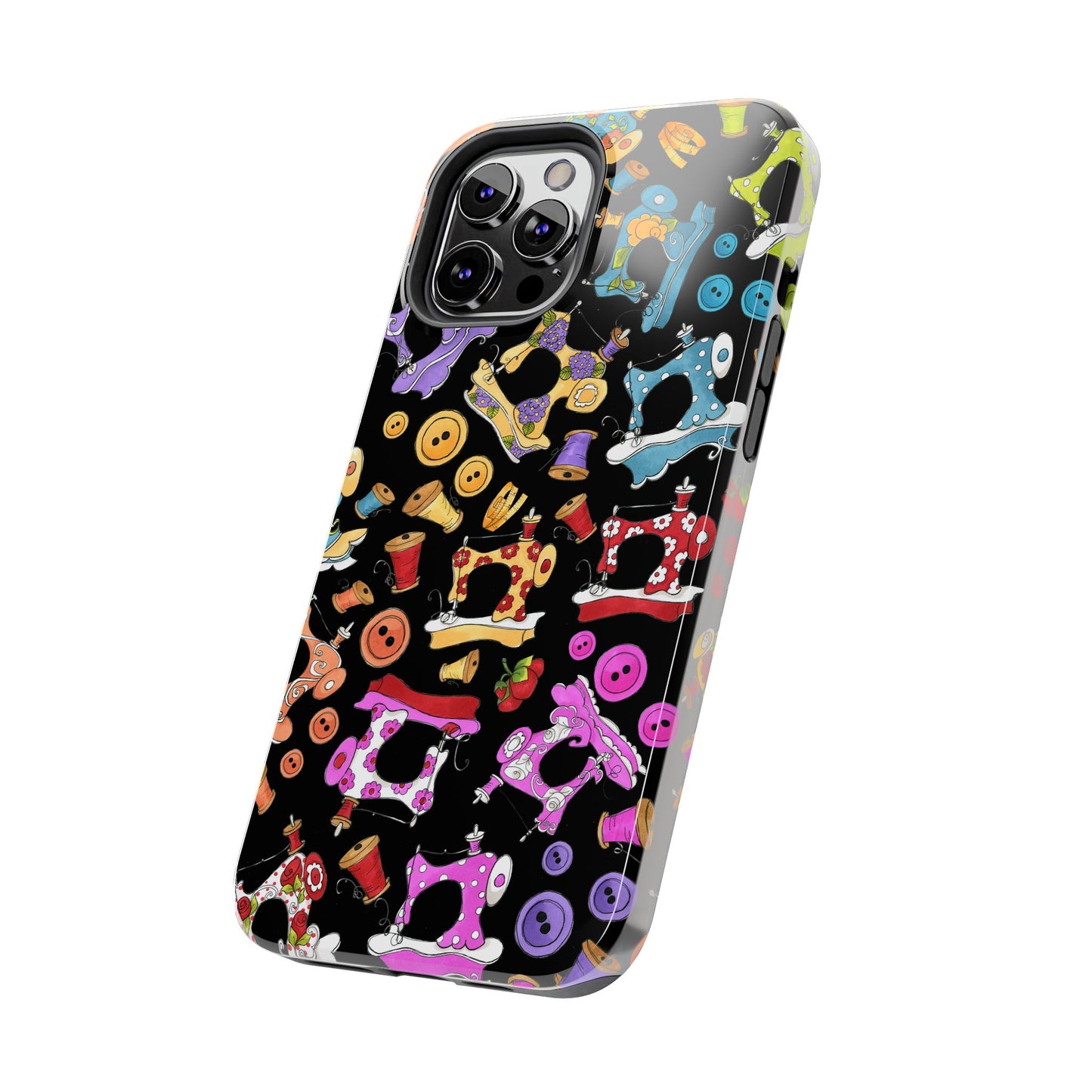 Sew Assorted Black Phone Case