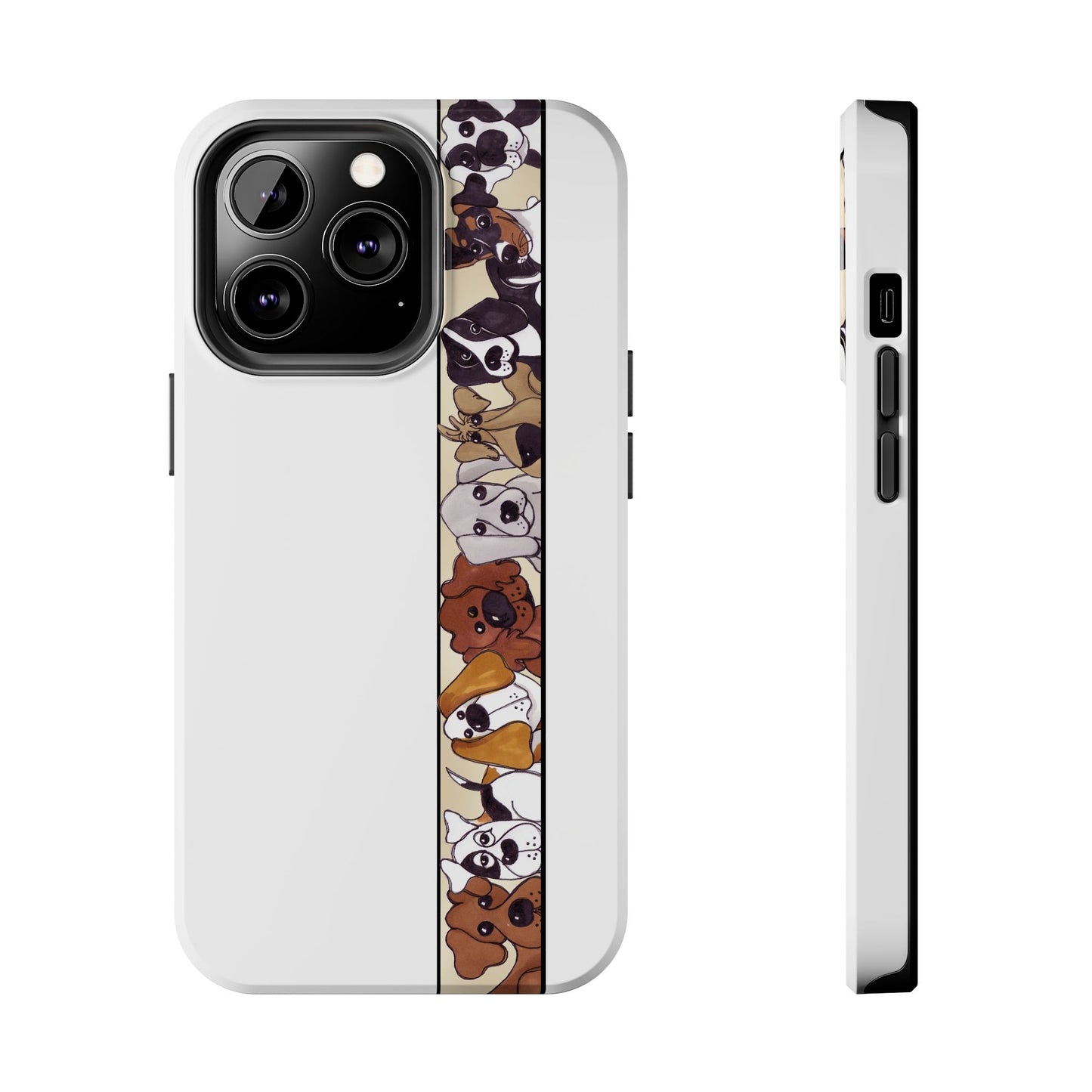 Doggie Delight Border Phone Case