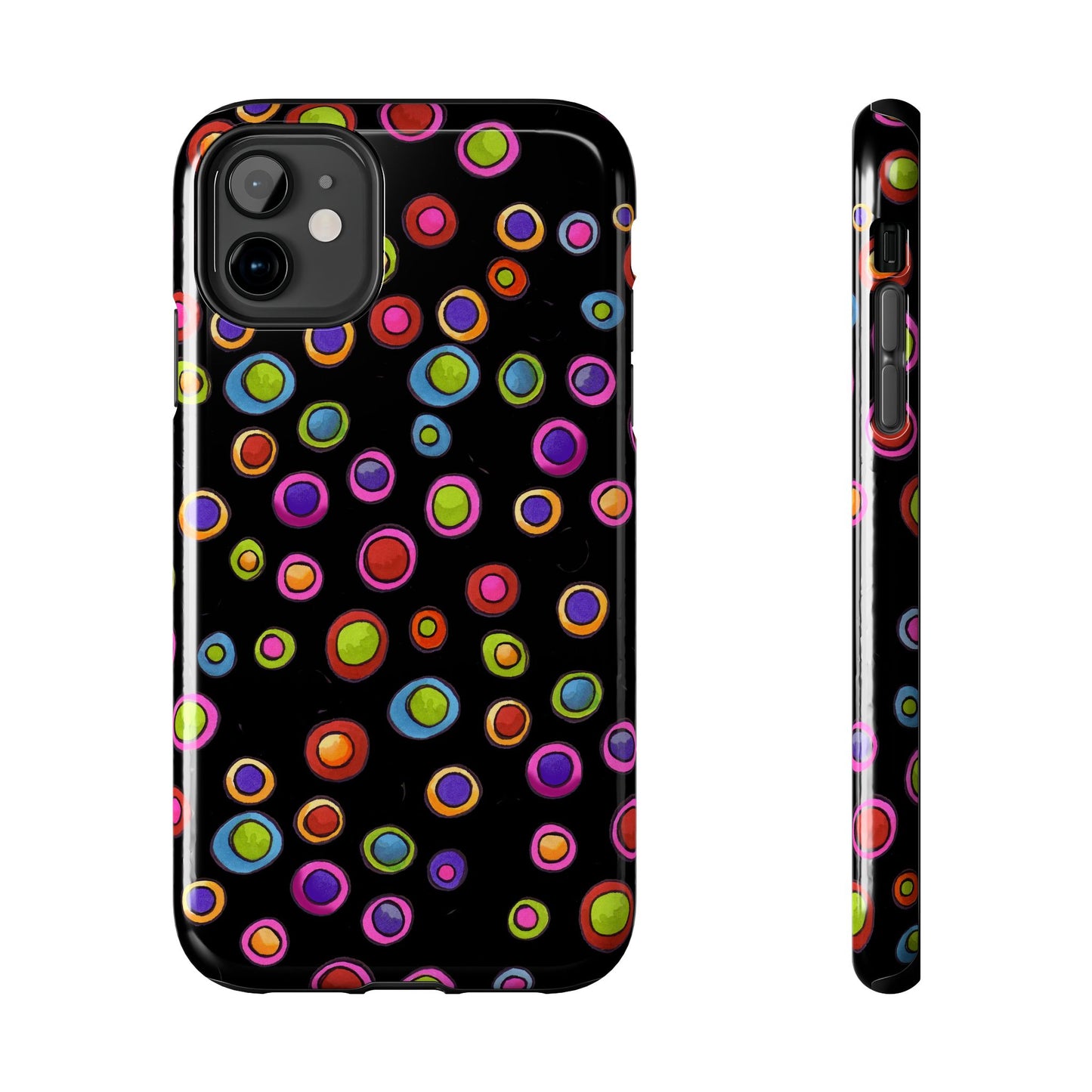 Dopey Dots Black Phone Case