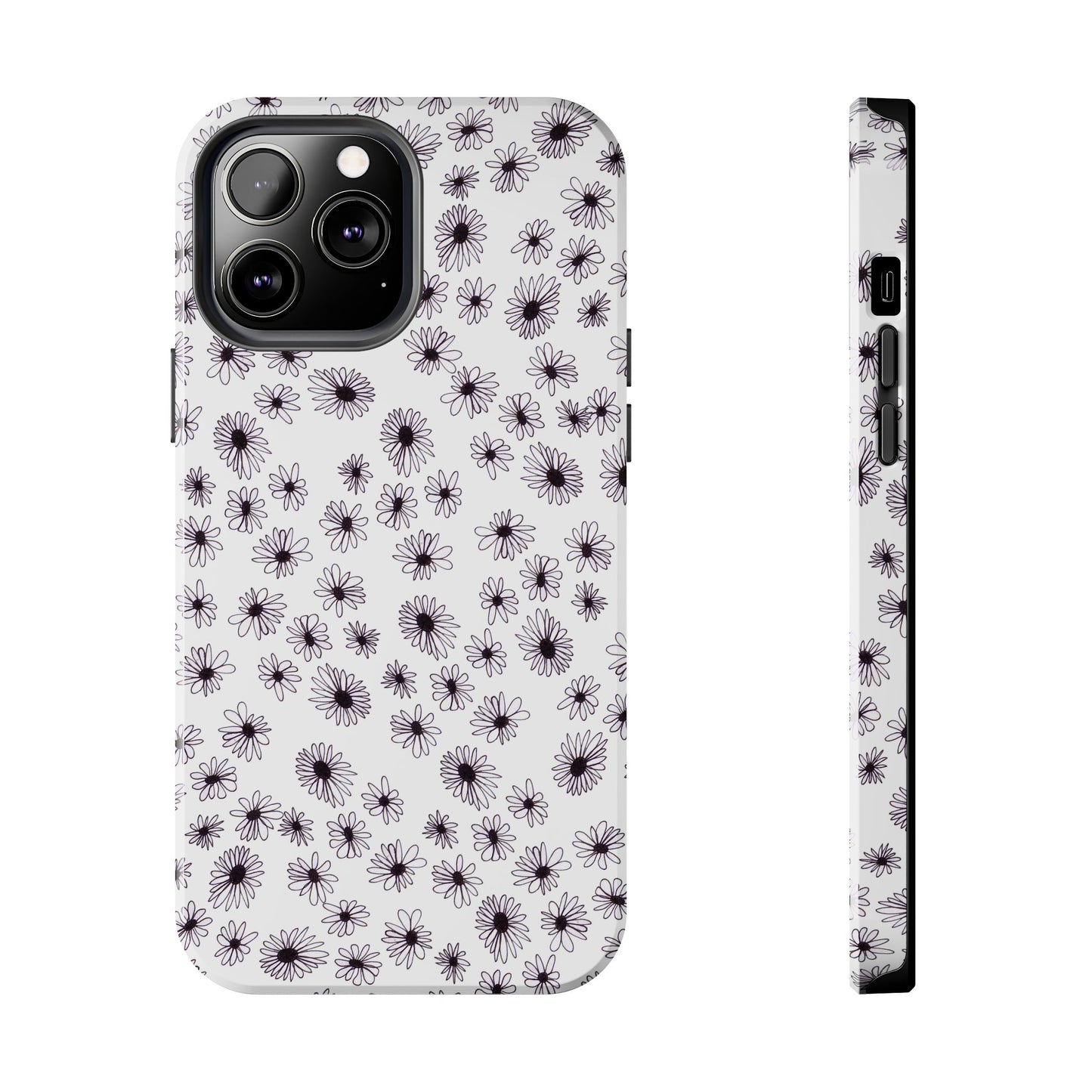 Random Daisy White / Black Phone Case