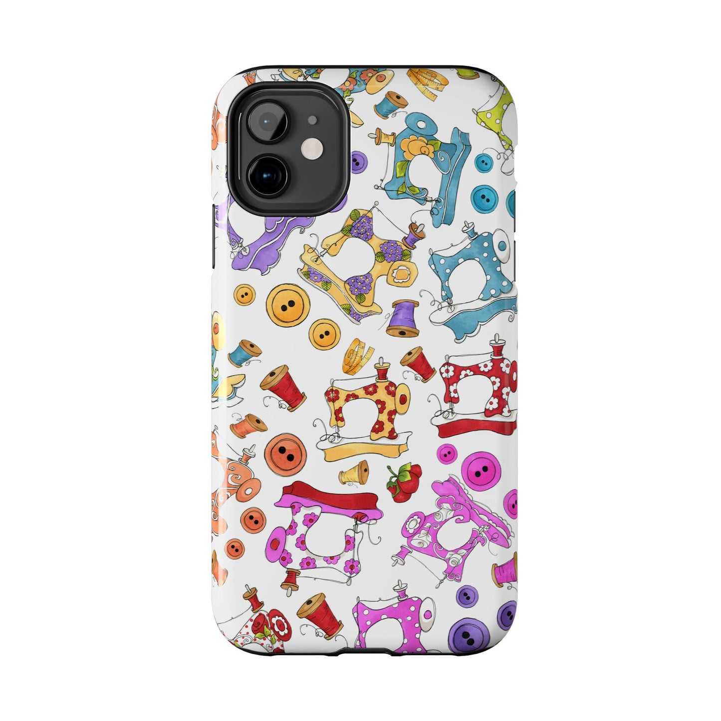 Sew Assorted White Phone Case