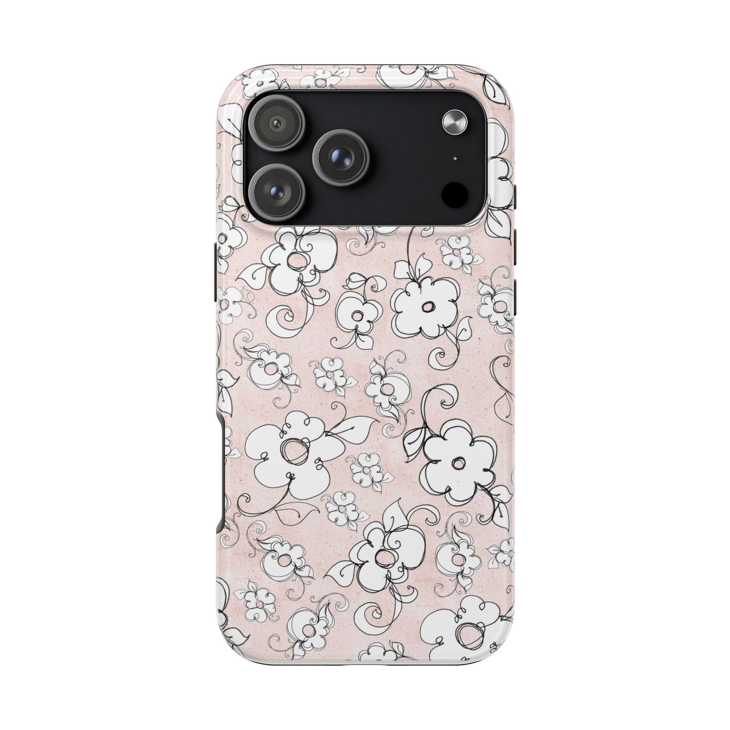 Lady Flowers Paris Pink Phone Case