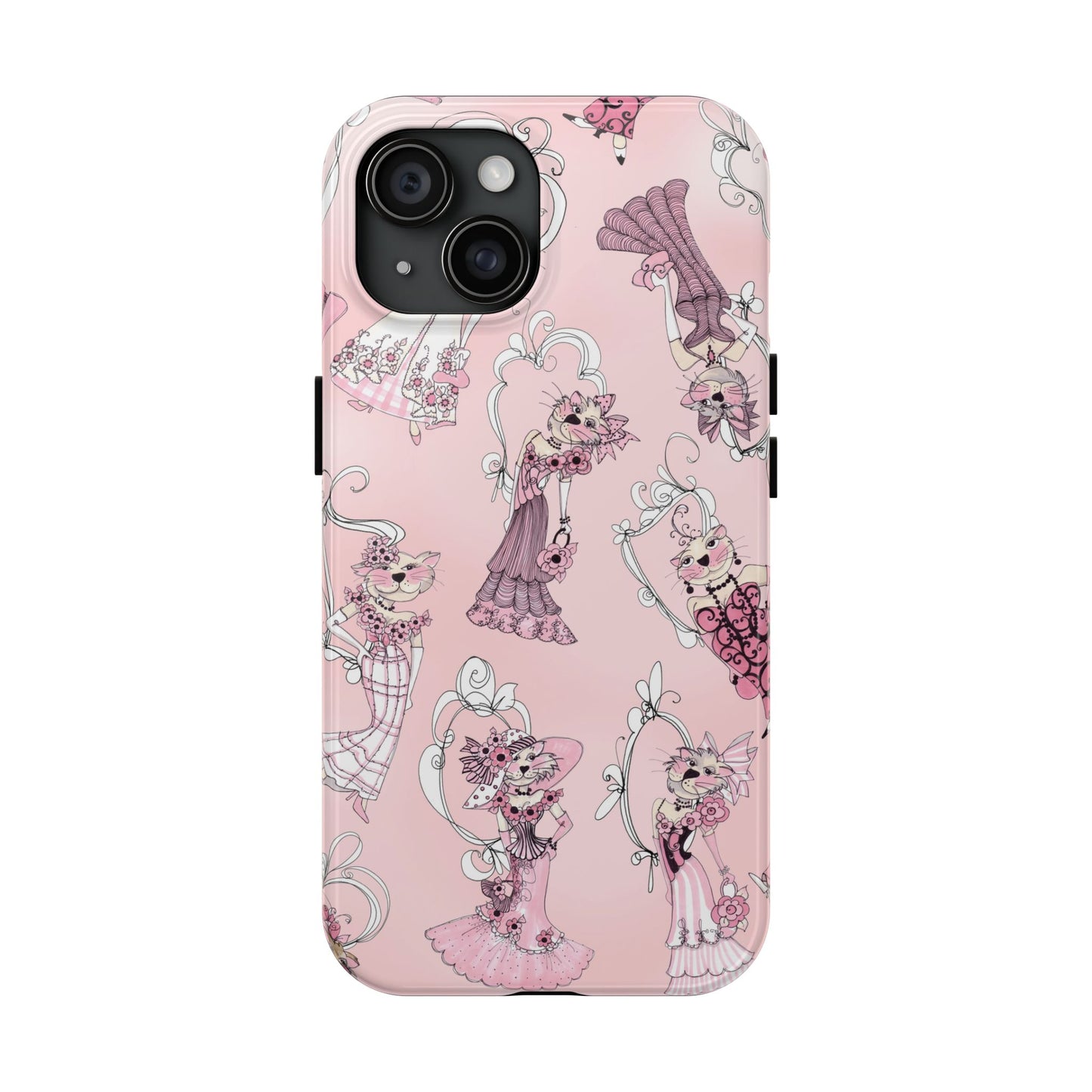 Lady Cats Tossed Phone Case