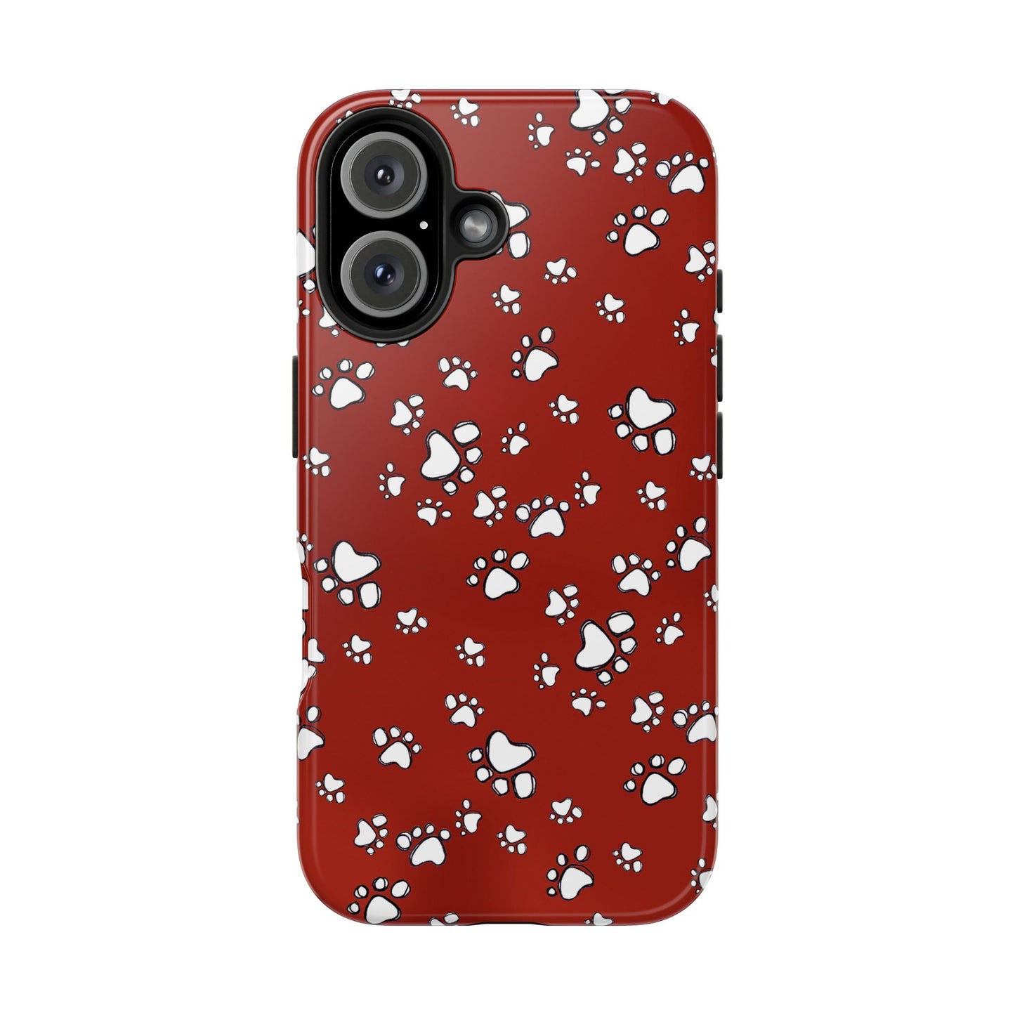 Paw Flakes Red Phone Case