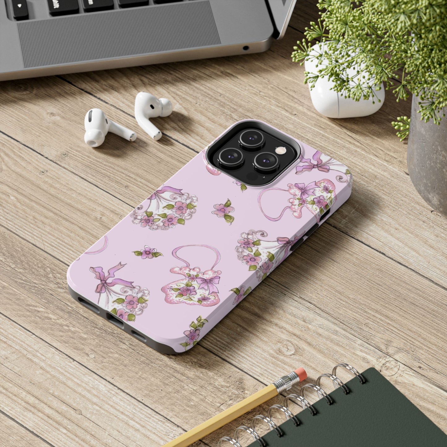 Flower Model Hand Bag Phone Case